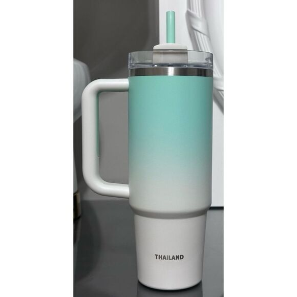 Stanley x Starbucks Thailand Exclusive 2024 Star Green White 30oz Tumbler - Picture 3 of 5